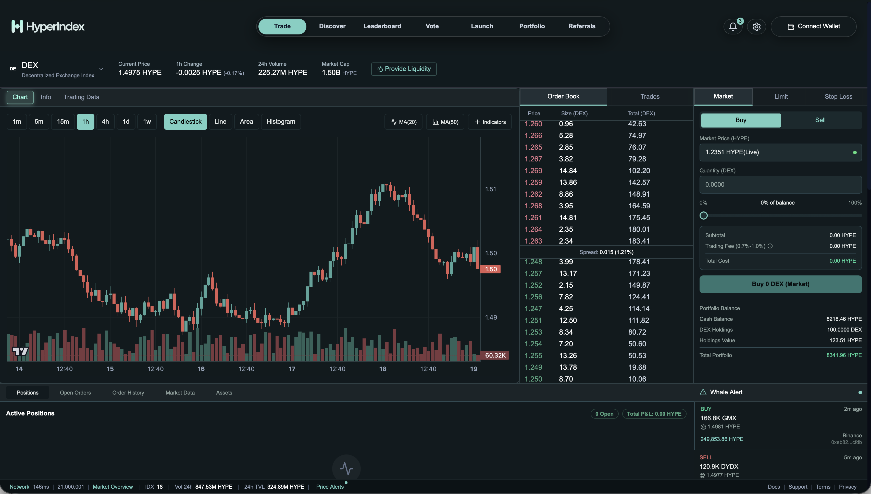 DEX Trading Interface